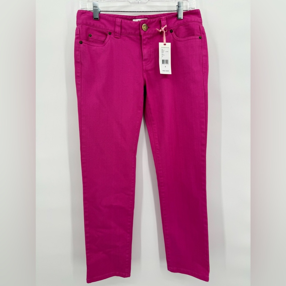Vineyard Vines cotton blend‎ slim fit ankle length pants size 2 Aurora NWT